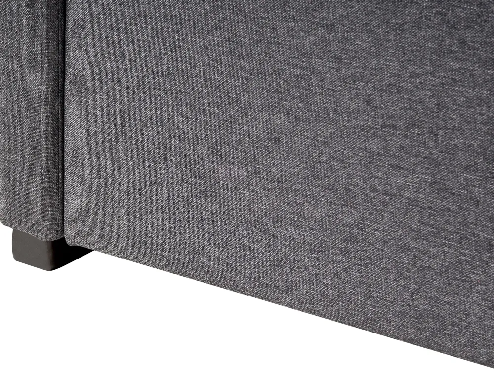 Best Beliani Sohvasanky Kangas Lisavuode Tummanharmaa 90 X 200 Cm Marmande