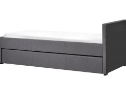 Best Beliani Sohvasanky Kangas Lisavuode Tummanharmaa 90 X 200 Cm Marmande