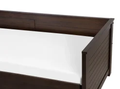 Cheap Beliani Sohvasanky Levitettava Säilytystila Tummanruskea 90/180 X 200 Cm Cahors