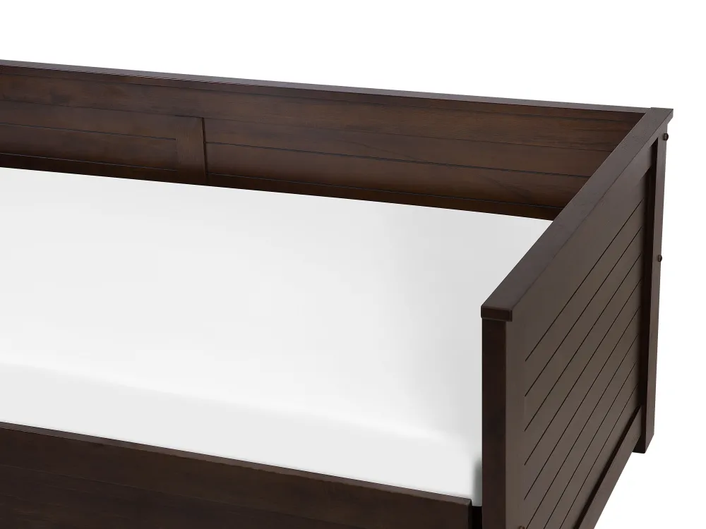 Cheap Beliani Sohvasanky Levitettava Säilytystila Tummanruskea 90/180 X 200 Cm Cahors