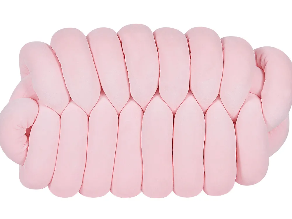 Best Beliani Solmutyyny Sametti Vaaleanpunainen 45 X 25 Cm Panara