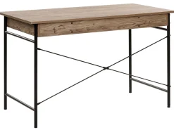 Shop Beliani Tyohuonesetti 2 Osaa Tumma Puu/Musta Foster/Casco