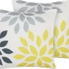 Best Beliani Ulkokoristetyyny Monivarinen 45 X 45 Cm 2 Kpl Riale