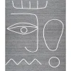 Best Sale Beliani Ulkomatto Kangas Harmaa 140 X 200 Cm Yavu