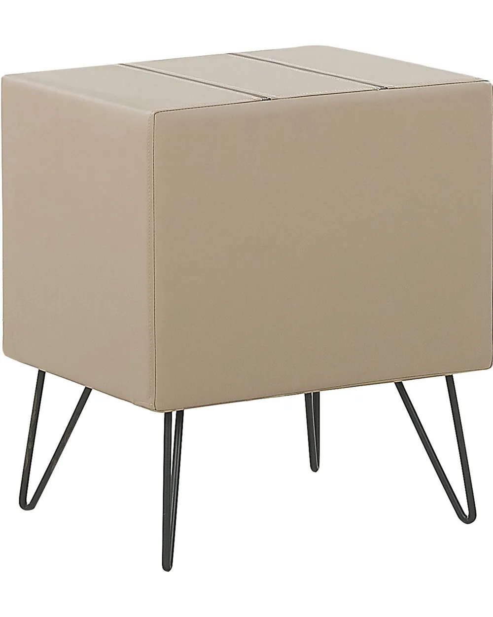 Best Beliani Yopoyta Keinonahka Laatikko Hylly Beige Betin